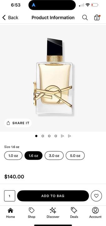 Actual product image Yves Saint Laurent Libre L'Eau Nue (Eau de parfum, 50 ml)