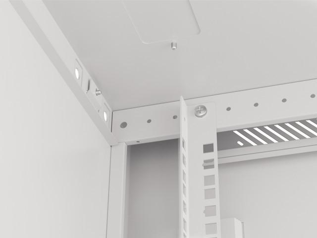 Produktbild Lanberg Wand- Rack 19 " 12U 600x600mm grau (12 HE, 19 Zoll Rack)