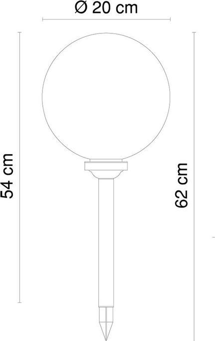 Actual product image Globo solar light (IP44)