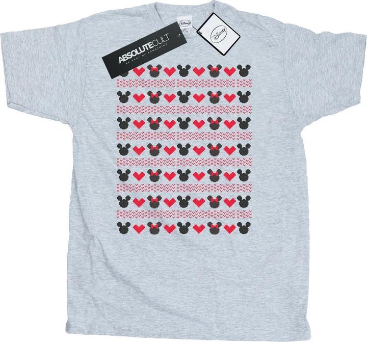 Disney Mickey And Minnie Christmas Hearts TShirt (S)