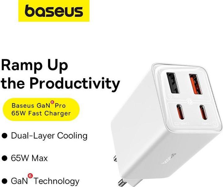 Produktbild Baseus GAN6 Pro Fast Charger (65 W)