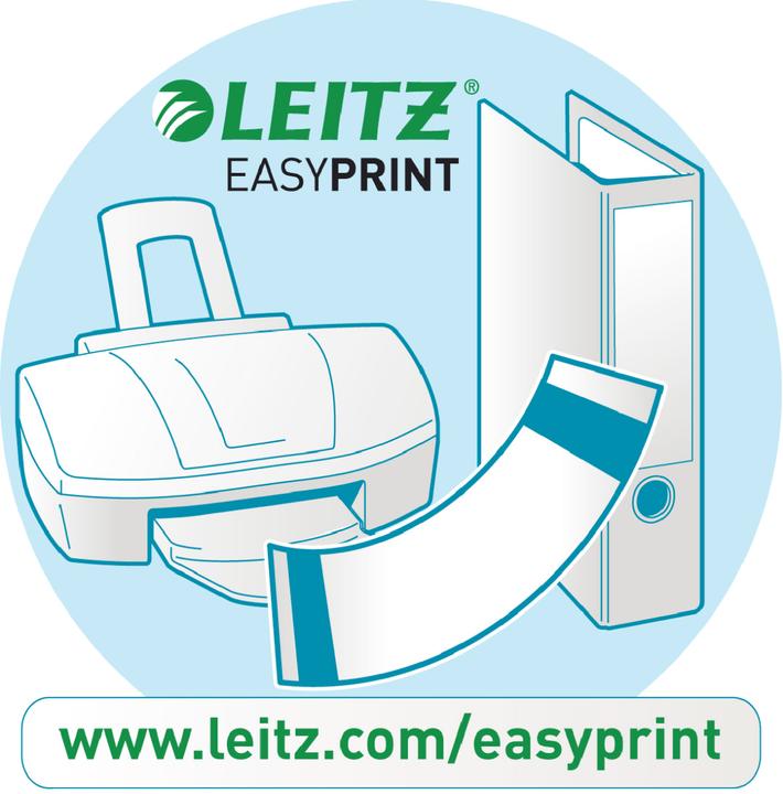 Actual product image Leitz File spine label, 39 x 192 mm, short, narrow, yellow suitable for standard and hard cardboard