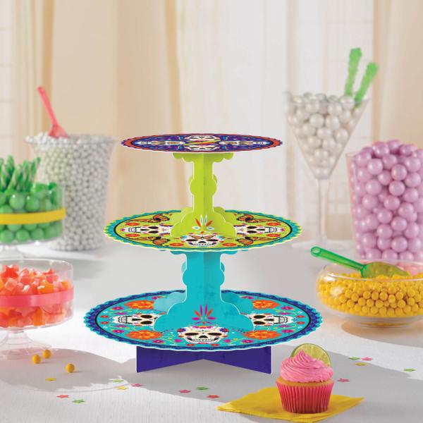 Actual product image Amscan Présentoir à Cupcake Fête des Morts