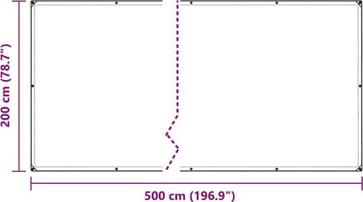 Produktbild VidaXL Transparente Plane mit Ösen 2x5 m PVC durchsichtige Plane (200 x 500 cm)