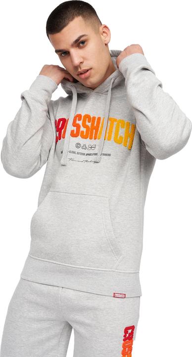 Crosshatch Mens Flocked Hoodie