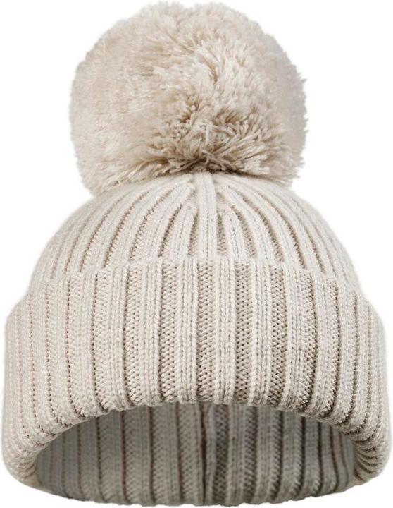 Elodie Beanie Pommel Wollmütze Cream