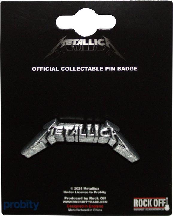 Actual product image Metallica 3D Logo Badge