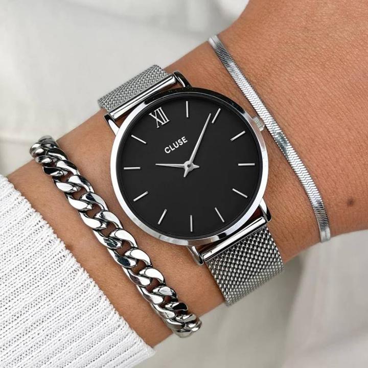 Image du produit Cluse Minuit Mesh Silver (Montre analogique, 33 mm)