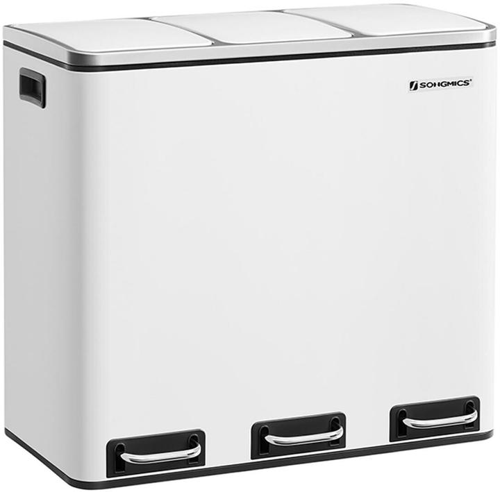 Songmics Waste separator 3 x 18.0 l white (54 l)