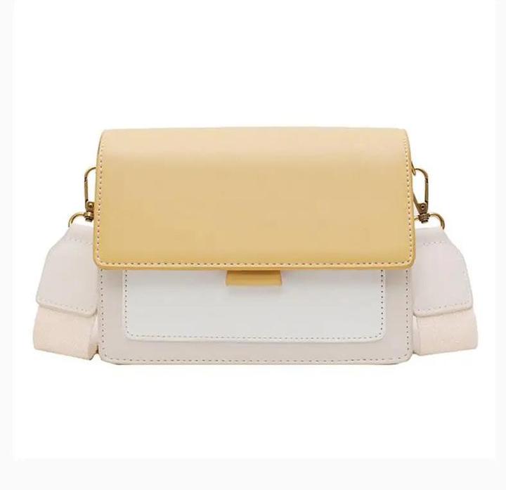 Only-Bags.Store Kontrast Farbe Leder Crossbody Taschen Reisen Handtasche Mode Einfache Schulter Messenger Bag
