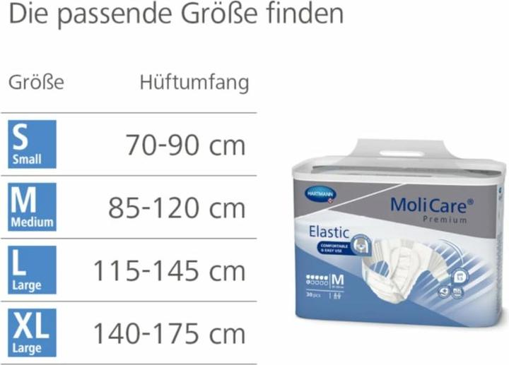 Actual product image MoliCare Elastic 6 incontinence briefs (30 x, Large)
