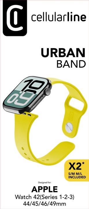 Image du produit Cellularline Urban Band für Apple Watch (Serie 1/ 2/ 3) 44/ 45/ 46/ 49mm (Silicone)