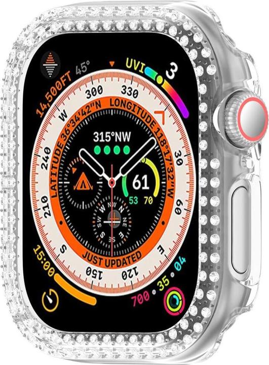 Actual product image Cover-Discount Apple Watch 10 - 42mm - Glitter rhinestone protective case