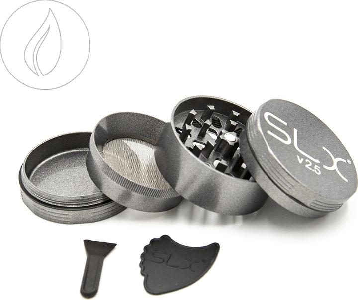 Actual product image SLX Grinder V2.5 Silver 50mm