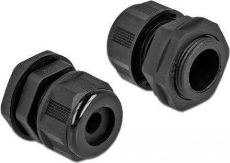 Actual product image Delock Cable gland PG16 for round cable black 2 pieces