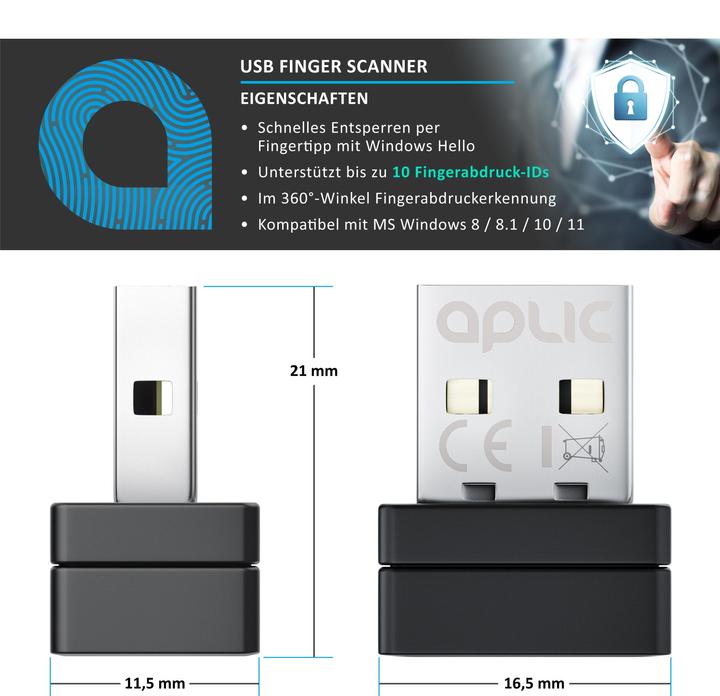 Produktbild Aplic Fingerabdrucksensor