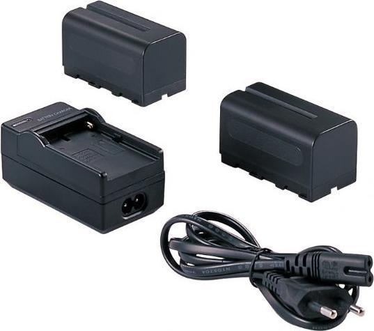 Immagine prodotto Falcon Eyes 2 batterie ricaricabili NP-F750 + caricabatterie SP-CHG per lampada LED (1 pz., Specifico del dispositivo, 4600 mAh)