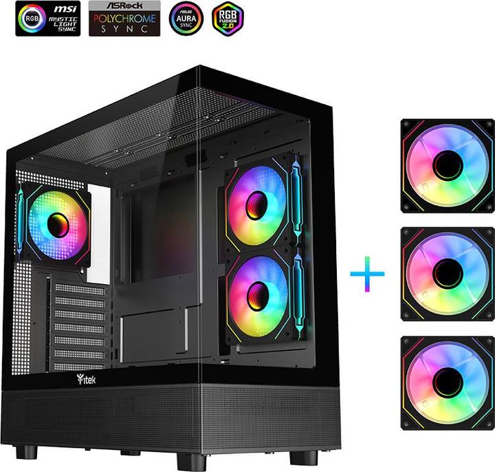 Actual product image Itek SHOWBUI 42B (mATX, ATX, Mini-ITX)