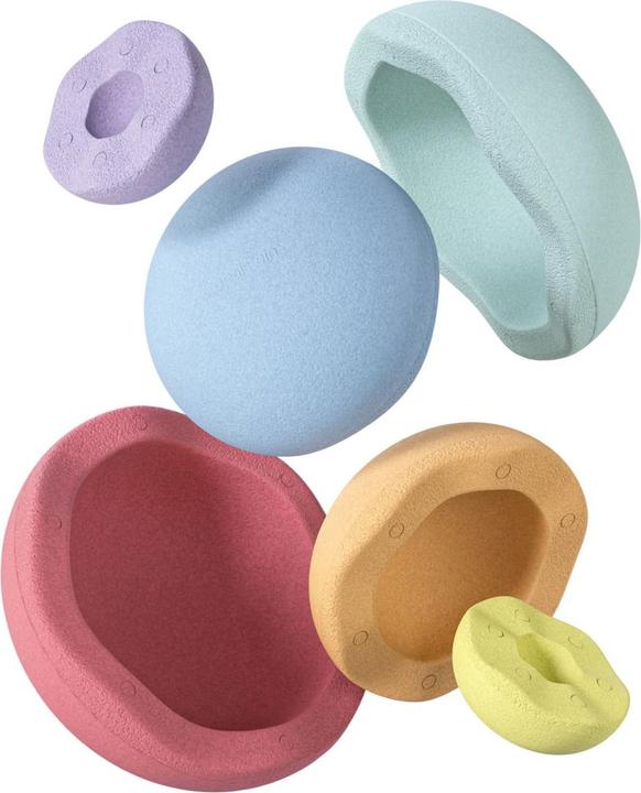Produktbild Stapelstein Inside Rainbow Pastel 6er Set - (violet/light blue/mint/light yellow/light orange/light