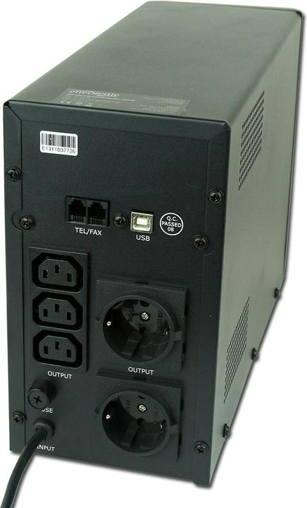 Actual product image Gembird EnerGenie EG-UPS-034 (1500 VA, 900 W, Line-interactive UPS)