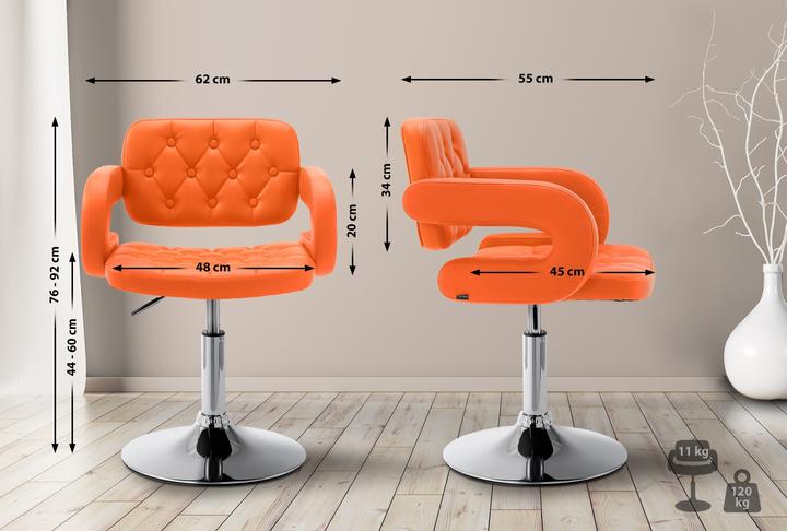 Image du produit CLP Lounger Dublin cuir synthétique, orange