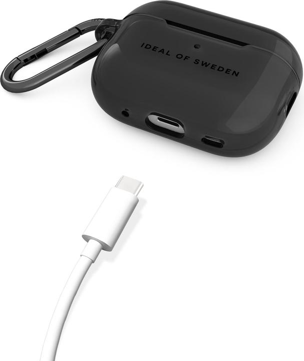 Produktbild iDeal Of Sweden Airpods Pro laadimiskarbiümbris (1/2 gen) Clear Case, Tinted Black (Kopfhörer Tasche)