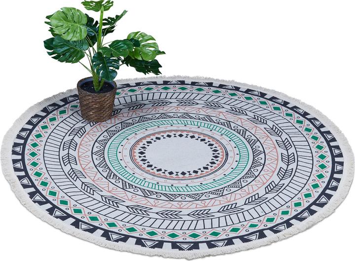 Produktbild Relaxdays Teppich (120 x 120 x 0.5 cm)