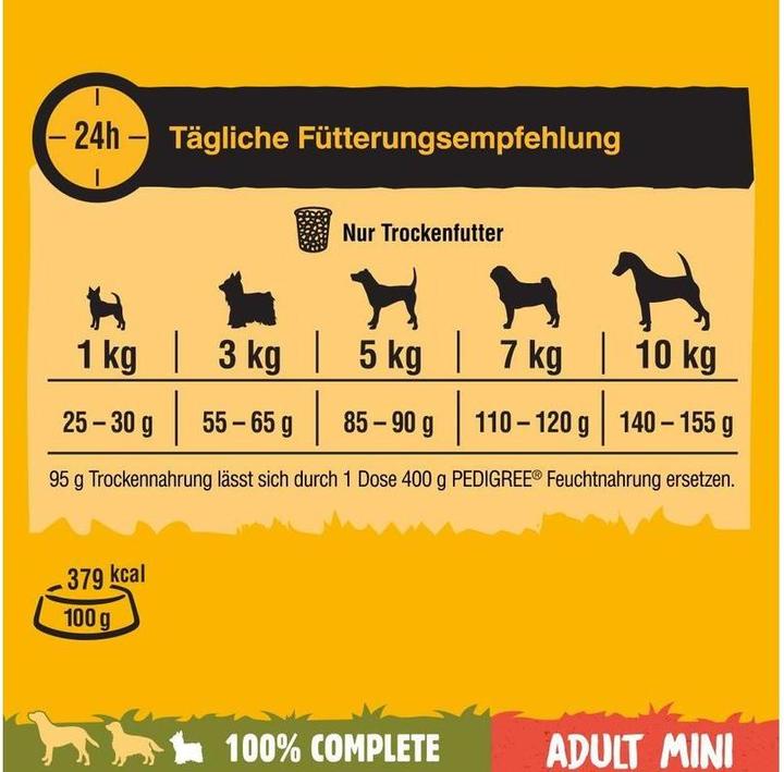Produktbild Pedigree Trocken mit Geflügel & Gemüse (Adult, 1 Stk., 2000 g)