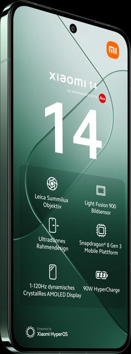 Actual product image Xiaomi 14 (512 GB, Jade Green, 6.36", Dual SIM, 50 Mpx, 5G)