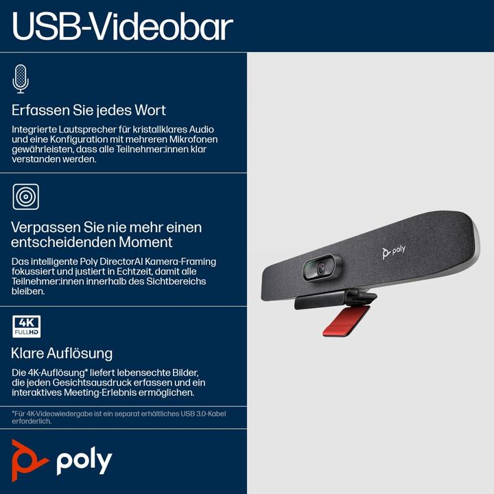 Produktbild Poly Studio R30 USB Video Bar