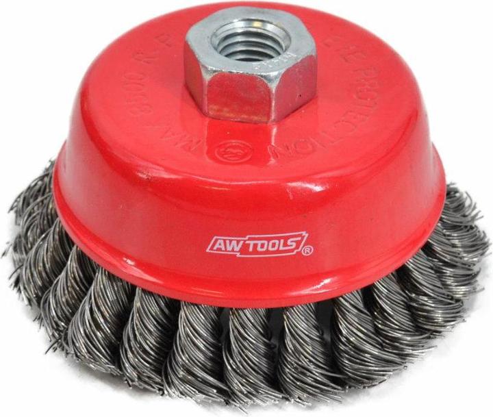 Image du produit AW Tools Awtools AWTOOLS BROSSE À TÊTE 100 mm/ FIL TORS/M14 FILS