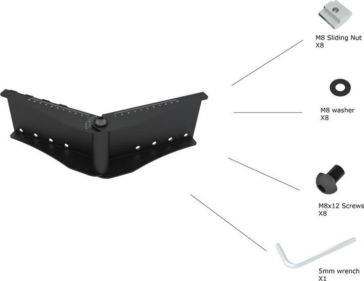 Image du produit Multibrackets M Pro Series - Articulateur de rail d'écran incurvé