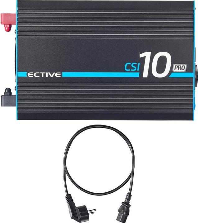 Produktbild Ective CSI 10 PRO 1000W/12V Sinus-Wechselrichter mit Netzvorrangschaltung und Ladegerät (CH-Stecker)