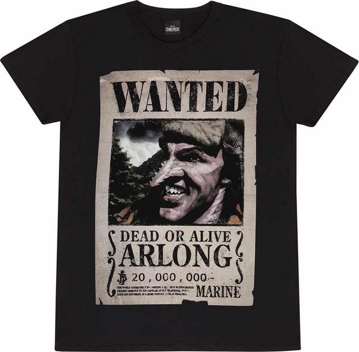 Actual product image One Piece Unisex Adult Arlong Wanted Poster T-Shirt (XXL)
