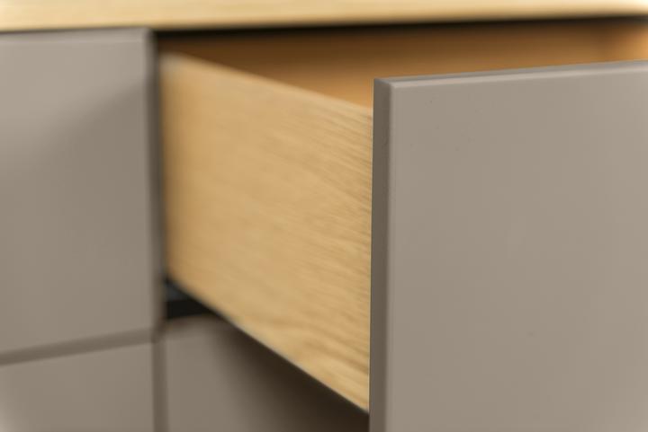 Produktbild tenzo Highboard Dot Taupe 137 x 109 cm (109 x 43 x 137 cm)