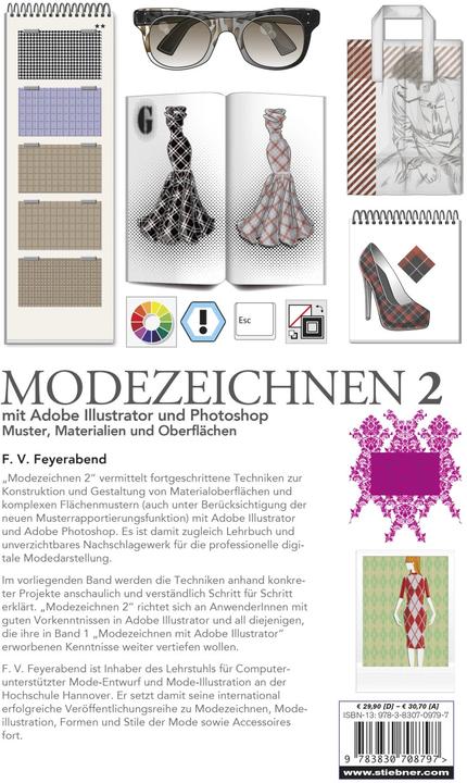 Produktbild Modezeichnen 2 mit Adobe Illustrator und Photoshop (Deutsch, F. Volker Feyerabend, 2012)