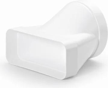 Silverline Round/flad adapter Ø 150/89 x 222 mm.