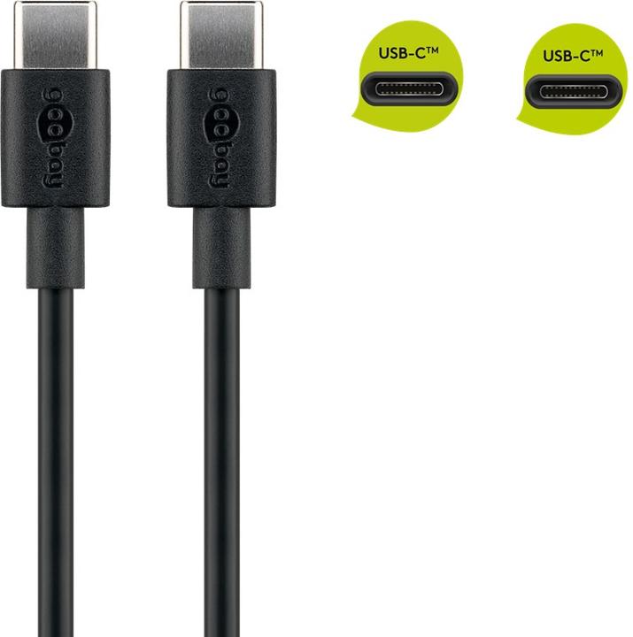 Actual product image Goobay USB C – USB C (1 m, USB 2.0)