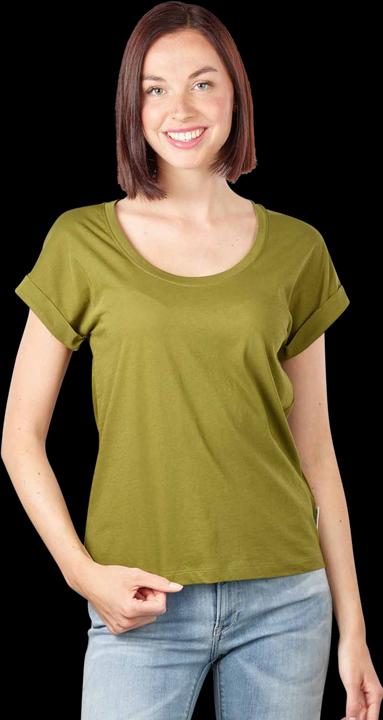 Actual product image Marc O'Polo Deep Round Neck T-Shirt Short Sleeve Fern Green (L)