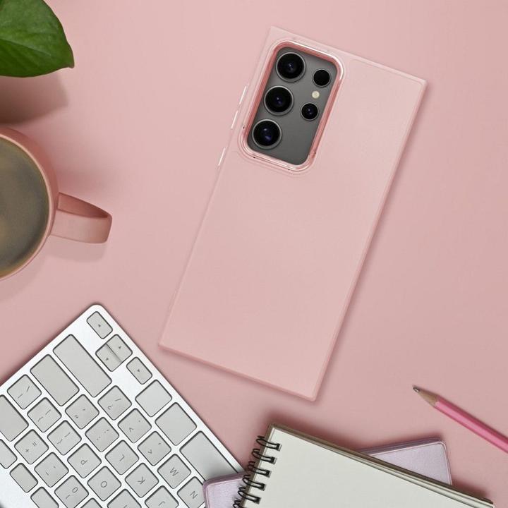 Actual product image OEM Back panel cover FRAME Case for SAMSUNG A13 4G powder pink (Samsung Galaxy A13)