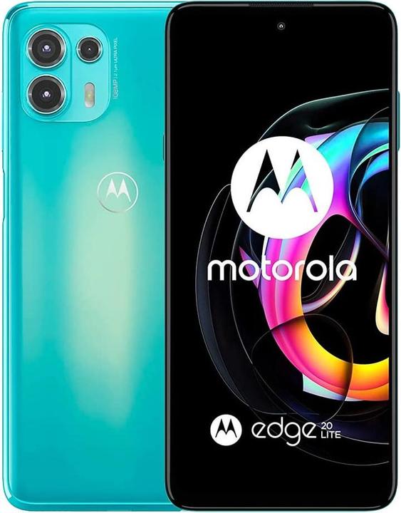 Actual product image Motorola Edge 20 Lite (128 GB, Laguna Green, 6.67", Hybrid Dual SIM, 108 Mpx, 5G)
