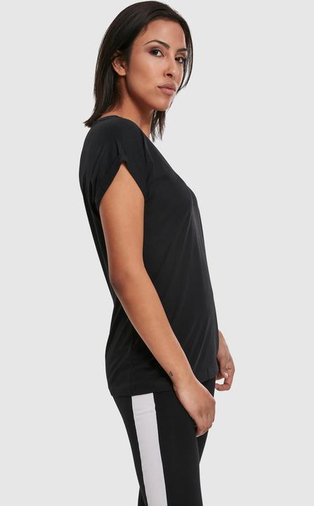 Produktbild Urban Classics Ladies Round V-Neck Extended Shoulder Tee (M)