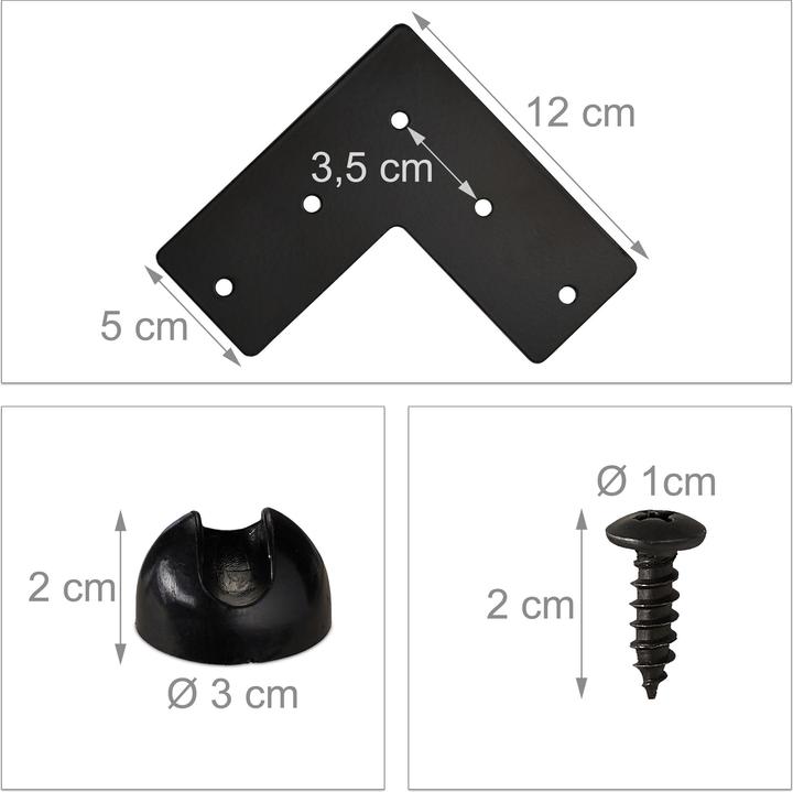 Produktbild Relaxdays Hairpin Tischbein 4er Set