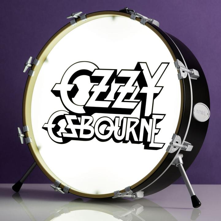 Immagine prodotto Numskull Ozzy Osbourne - Lampada a forma di tamburo con logo del gruppo