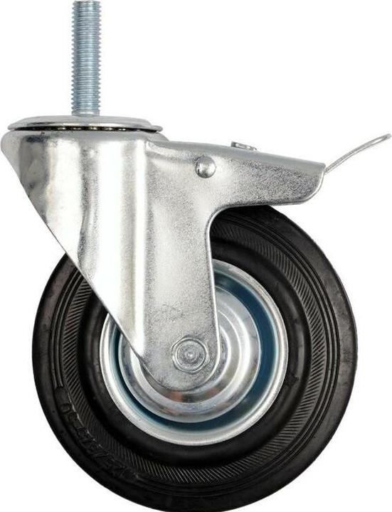 Immagine prodotto Toya Volante con gomma nera, freno e filettatura 100 mm 87332