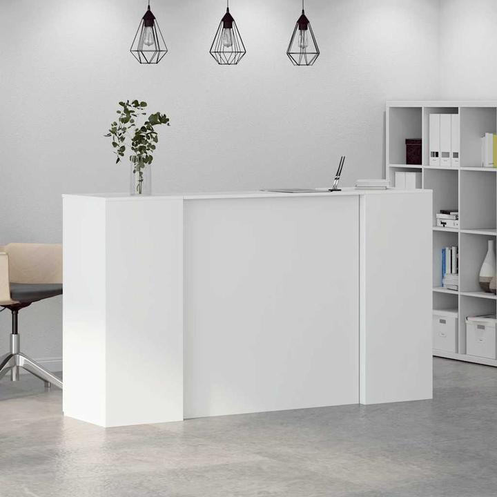 Produktbild VidaXL Empfangstheke Weiss 180x50x103,5 cm Holzwerkstoff Empfangstresen