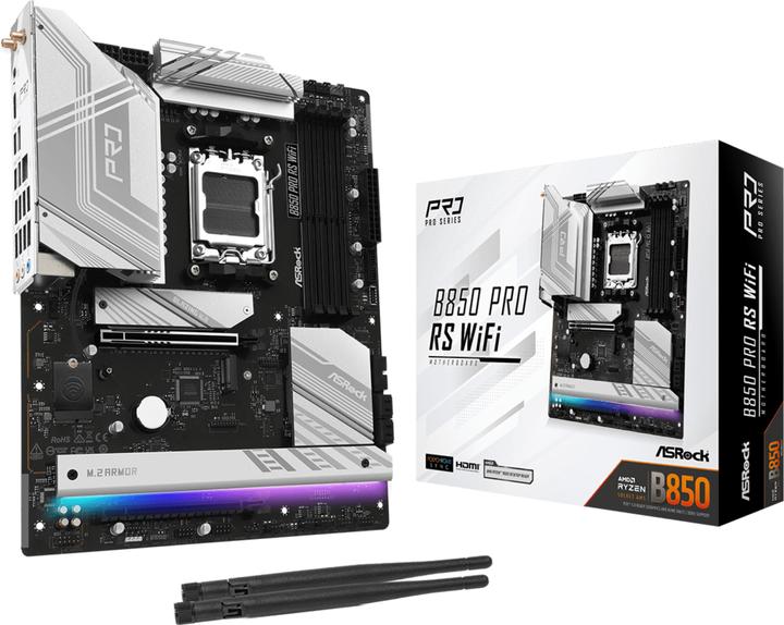 AsRock B850 Pro RS WiFi (AM5, AMD B850, ATX)