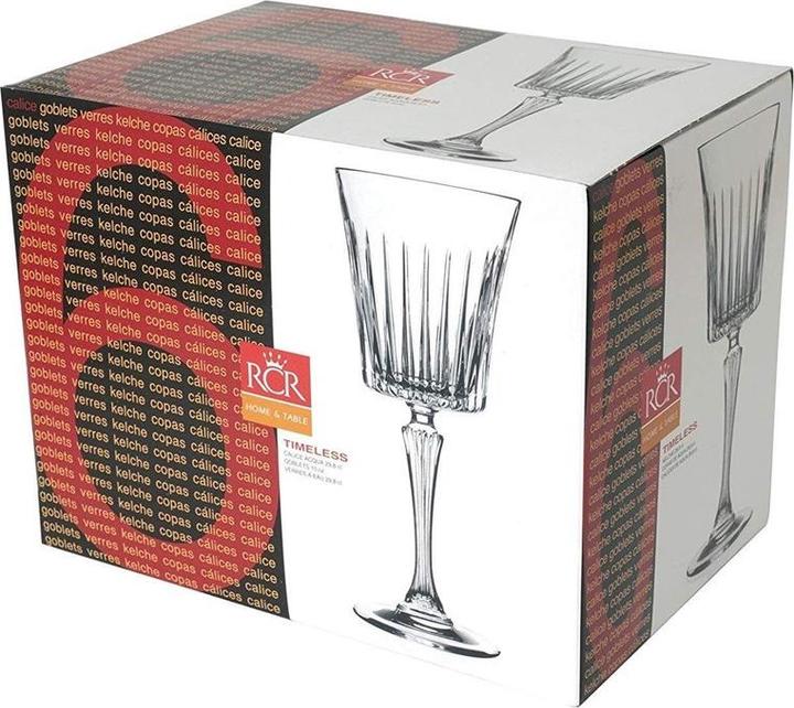 Productafbeelding Rcr BEKERSET TIJDLOOS 6 STUKS, 300 ML (30 cl, 6 Bril, Wijnglazen set)