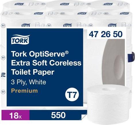 Actual product image Tork Toilet paper T7 Premium 3-ply, 18 rolls (18 x)