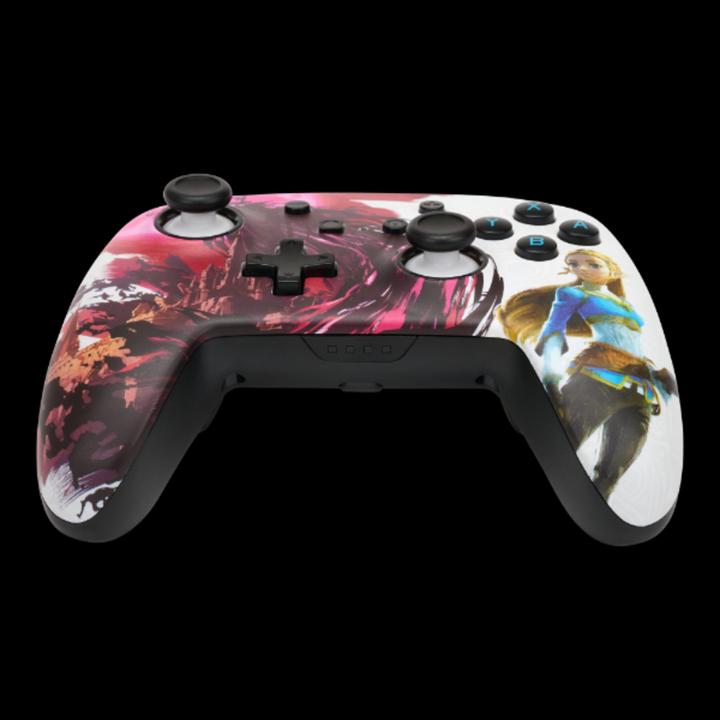 Image du produit PowerA Manette Switch sans fil améliorée - Zelda Blood Moon (rose/blanc) (Switch Lite, Switch)